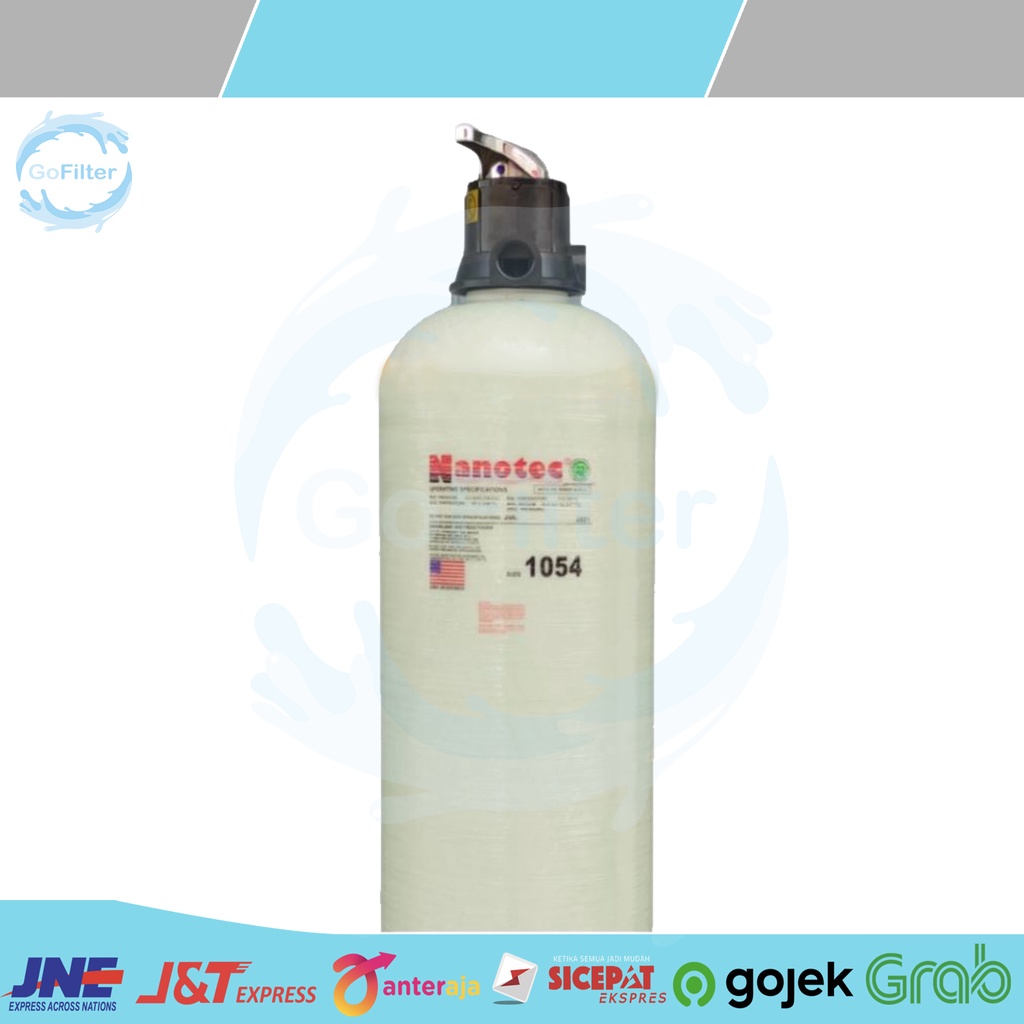 Jual TABUNG FRP NANOTEC 1054 + KEPALA 3 WAY RUNXIN NATURAL BLUE GREY ...
