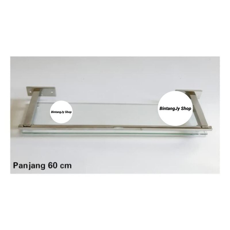 Jual rak kaca persegi kotak minimalis 60cm | Shopee Indonesia