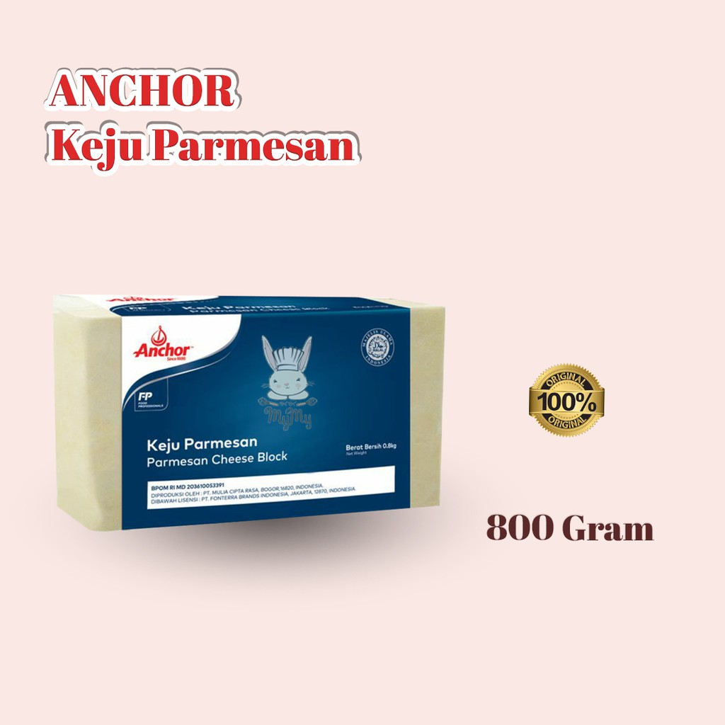 Jual Parmesan Cheese Anchor Block 800 Gram Shopee Indonesia