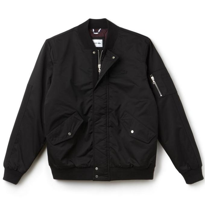 Jual lacoste mens bomber jacket BH9359 black original Shopee Indonesia