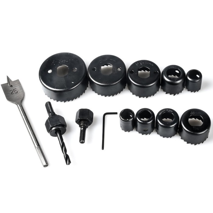 Jual Kenmaster Hole Saw Kit 13 pcs KM-005 Mata Bor Pelubang Kayu ...