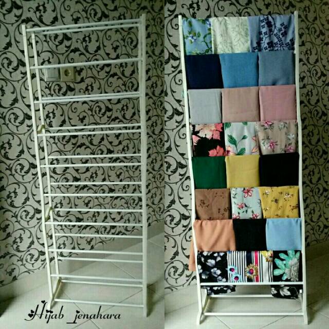 Jual Hanger jilbab / rak jilbab / rak serbaguna / rak portable / rak