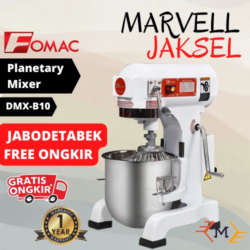 Jual Planetary Mixer Fomac / Mesin Pengaduk Adonan 10 Liter DMX-B10 ...