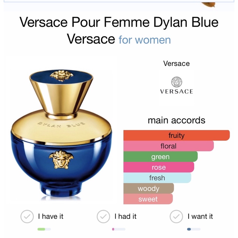 Versace dylan blue women notes new arrivals