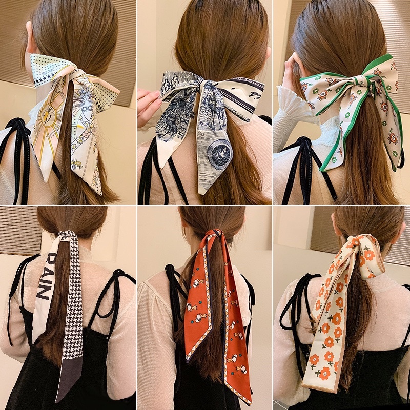 Jual PREMIUM KOREAN SATIN SCARF SYAL / TWILLY BAG / BANDANA / Ikat ...