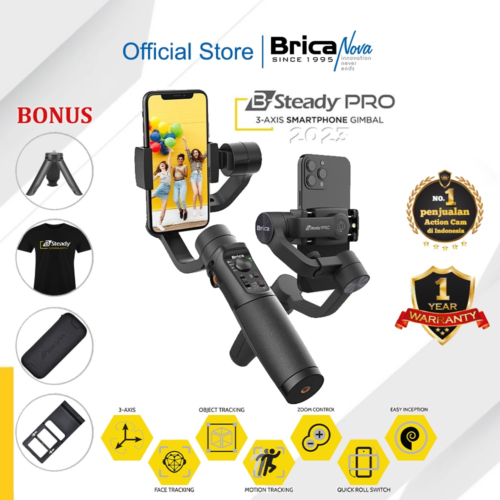 Jual Brica B-Steady PRO 2023 - Brica B-Steady PRO - 3 Axis Smartphone ...