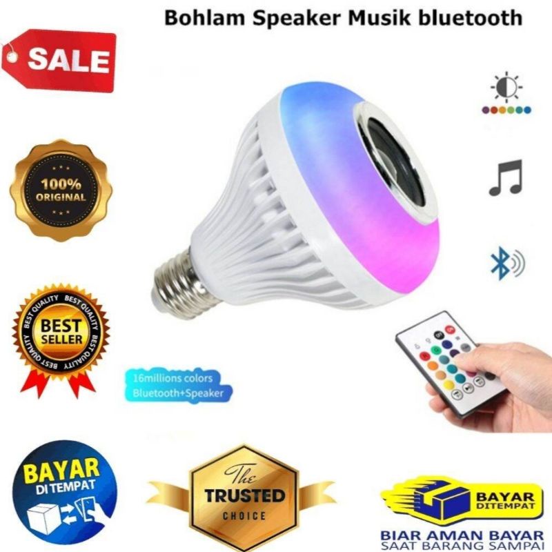 Jual Bohlam Speaker Musik Bluetooth In Lampu Speaker Led Pl