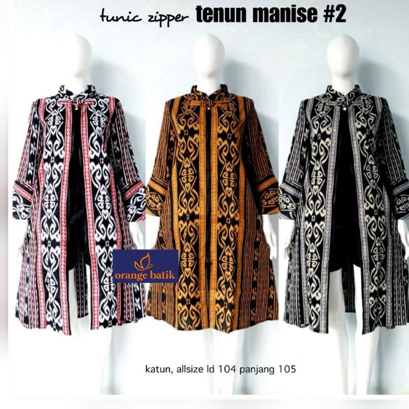 Jual Tunik Batik Outer Tenun Manise (Bisa Couple) | Shopee Indonesia