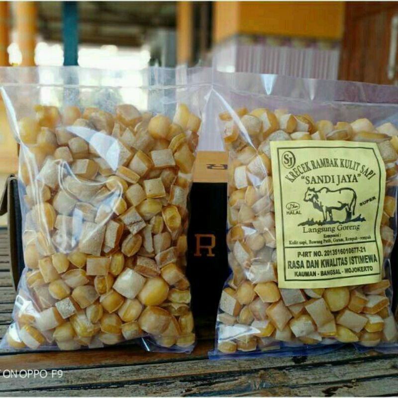 Jual KERUPUK RAMBAK KULIT SAPI 500 GRAM KRUPUK DOROKDOK CAMILAN DIET