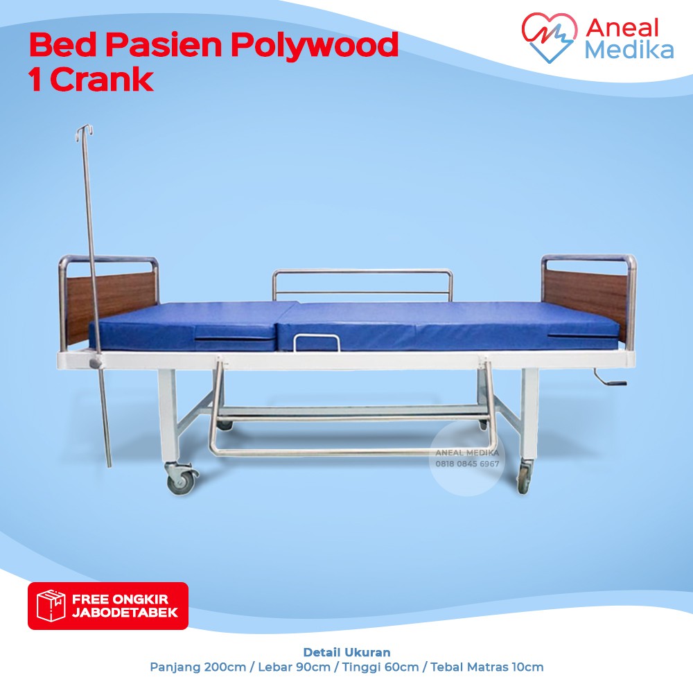 Jual Bed Pasien 1 Crank Polywood Ranjang Pasien 1 Engkol Polywood   9290ff455b18a5d59a1a6c95972f6960