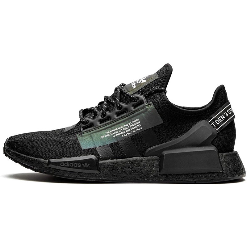 Nmd triple black reflective on sale