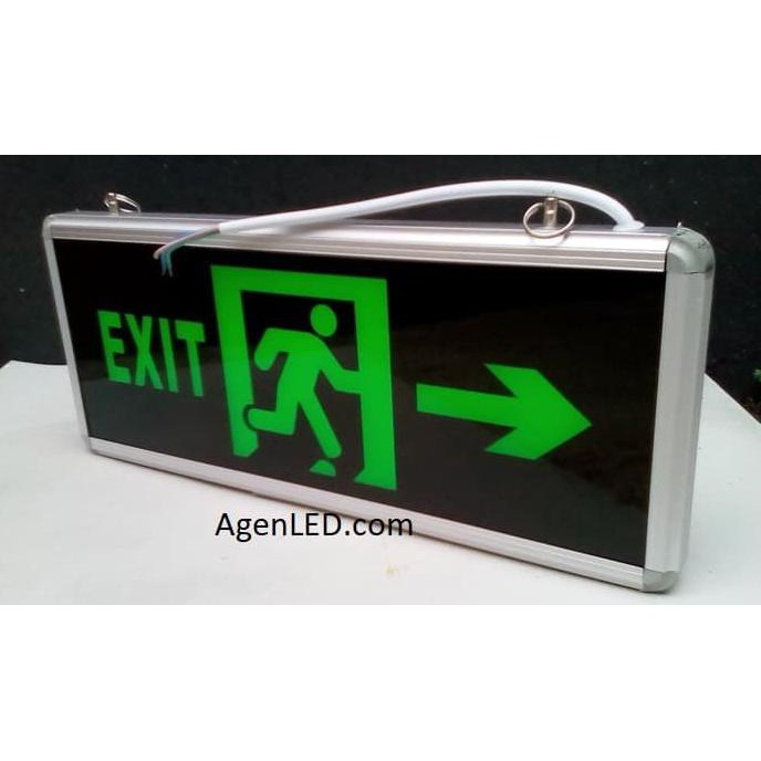 Jual Lampu Exit Led / Lampu Petunjuk Darurat Emergency Exit Lamp 2 Sisi ...