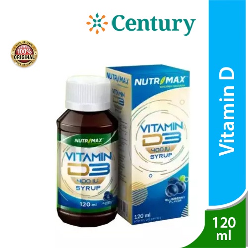 Jual Nutrimax Vitamin D3 400 IU Sirup 120 Ml/Vitamin D/Daya Tahan Tubuh