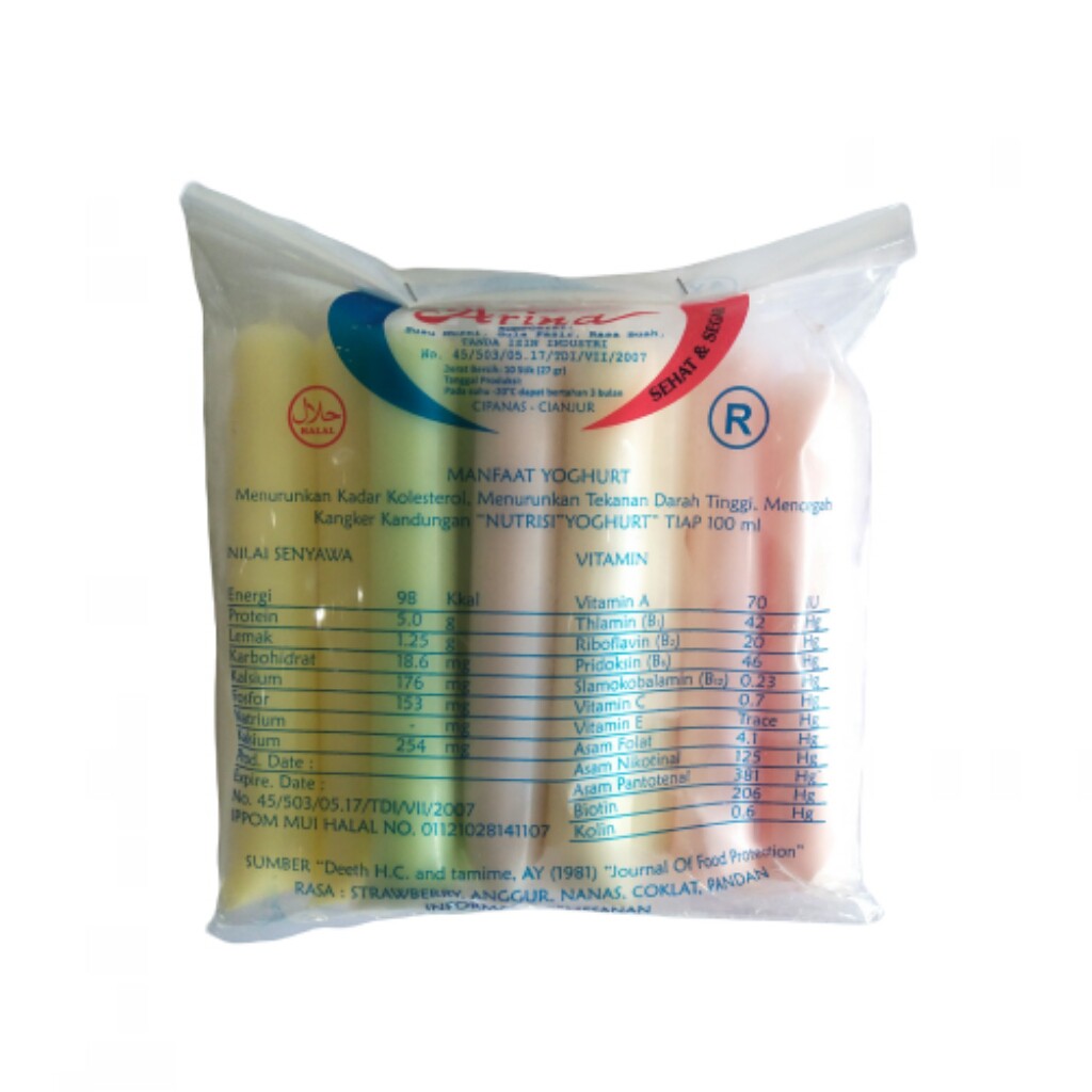 Jual YOGHURT ARINA / ARINA YOGHURT LONG 10PCS Shopee Indonesia