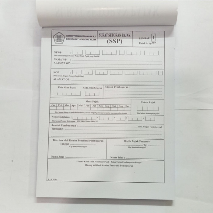 Jual Perpajakan Buku Ssp Surat Setoran Pajak Ply Buku Perpajakan Shopee Indonesia