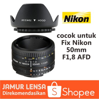 Jual Lensa Fix Nikon 50mm F1,8 AFS D3000 D3100 D3200 D3300 D5000