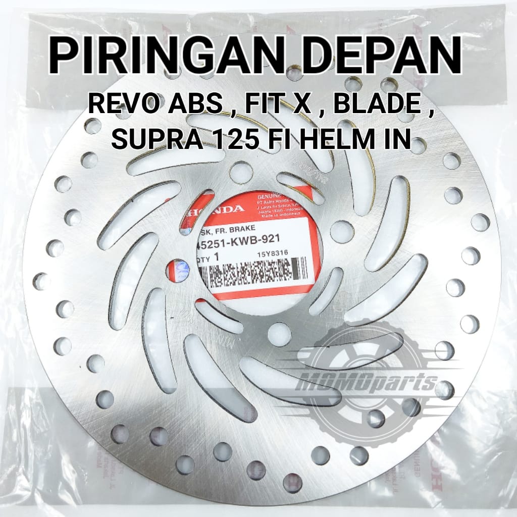 Jual Original Piringan Cakram Depan Disc Brake Motor Honda Revo Abs