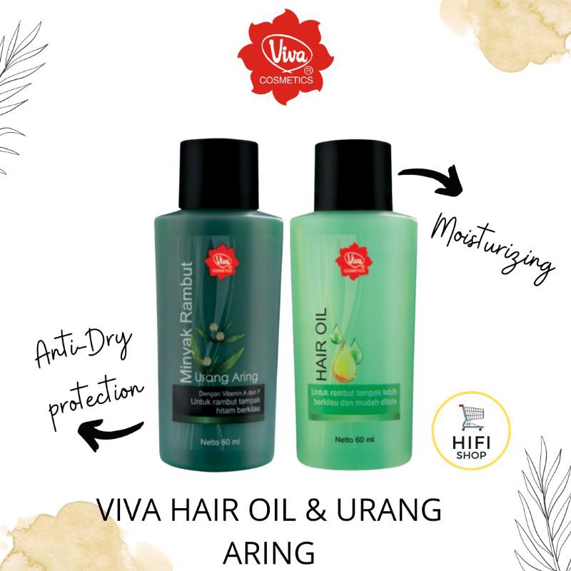 Jual VIVA HAIR OIL URANG ARING 60 ML MINYAK RAMBUT PELEMBAB RAMBUT