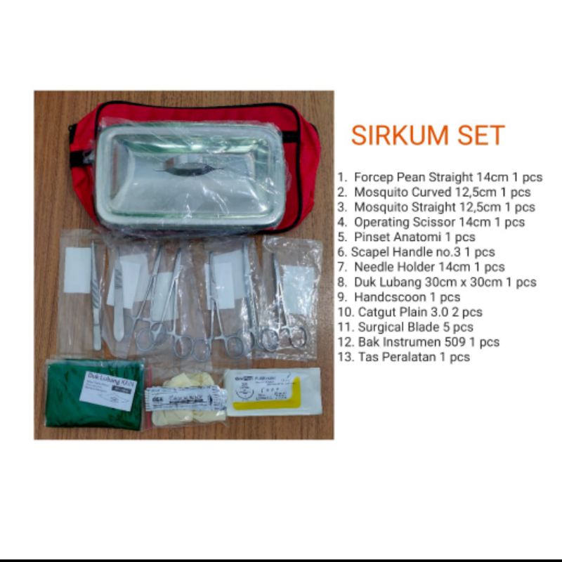 Jual SIRKUM SET / Alat Khitan Sirkumsisi Set Dengan Bak Instrumen 509 ...
