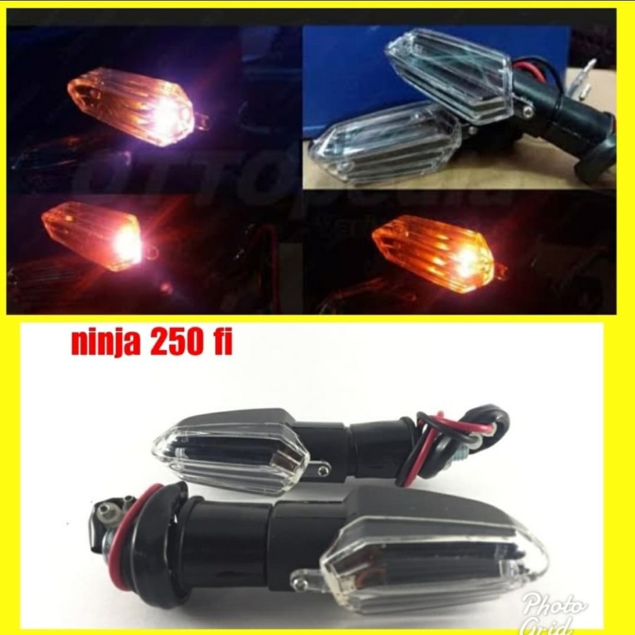 Jual Lampu Sen Mini Model Ninja 250 Fi Universal - MF AKSESORIS MOTOR