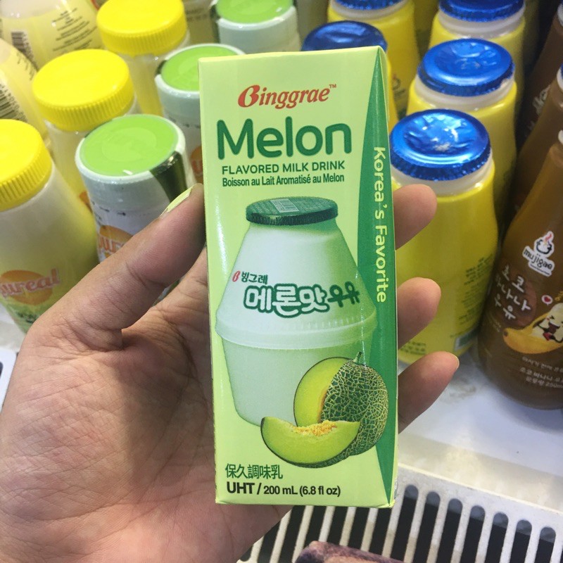 Jual Binggrae Melon Banana Milk Korean Milk/Susu Korea 200ml Shopee