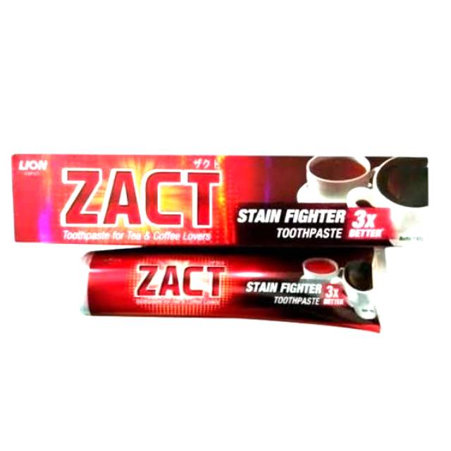 Jual ZACT Pasta Gigi Stain Fighter 190g untuk perokok dan peminum kopi