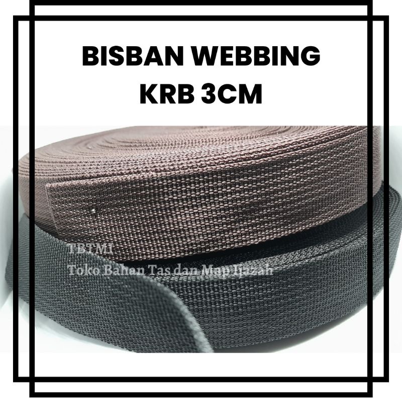 Jual Tali Webbing Bisban Tas KRB Lebar 3 Cm Tali Tas Shopee Indonesia