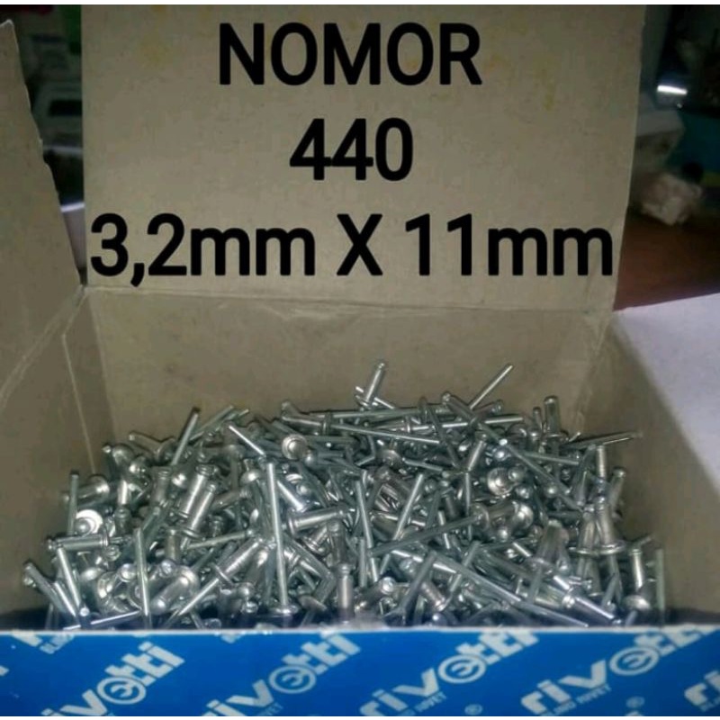 Jual PAKU RIVET 440 RIVETTI (1.000 BIJI) | Shopee Indonesia