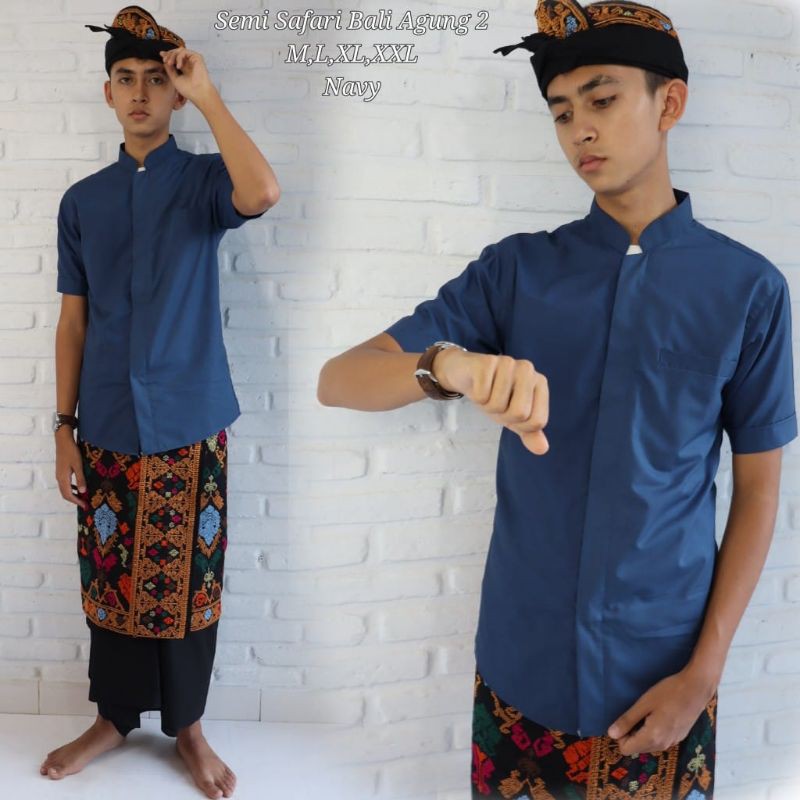 Jual Baju Semi Safari Bali Agung Pakaian Adat Bali Baju Koko Pria