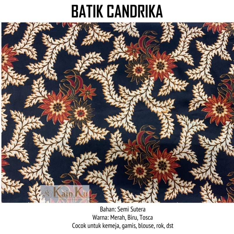 Jual Kain Batik Semi Sutera Premium Batik Candrika Shopee Indonesia