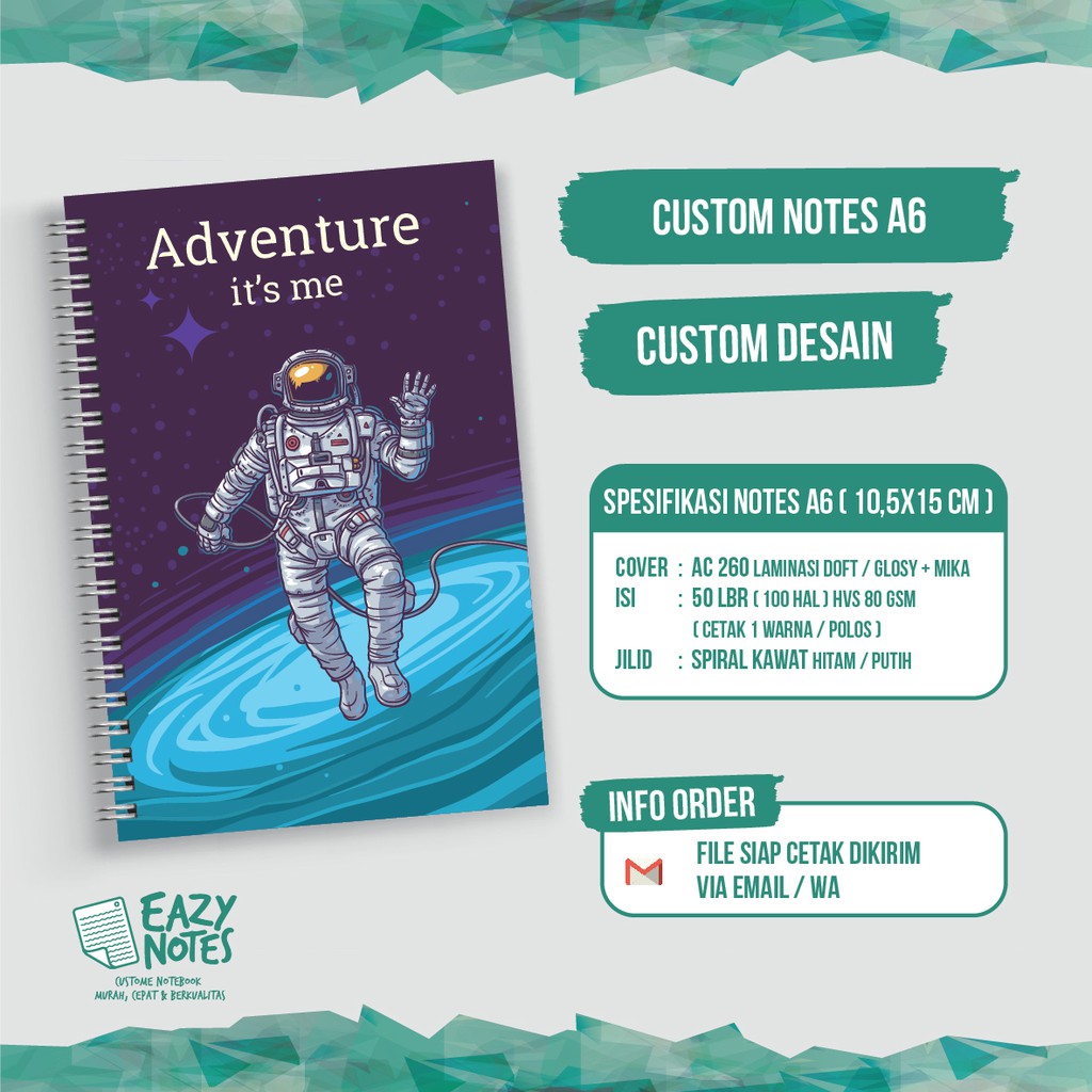 Jual NOTEBOOK CUSTOM A6 MURAH SATUAN | Shopee Indonesia