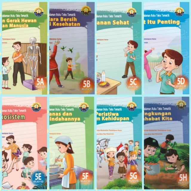 Jual PENDALAMAN BUKU TEKS TEMATIK KELAS 5 SD ( A - I ) YUDHISTIRA ...