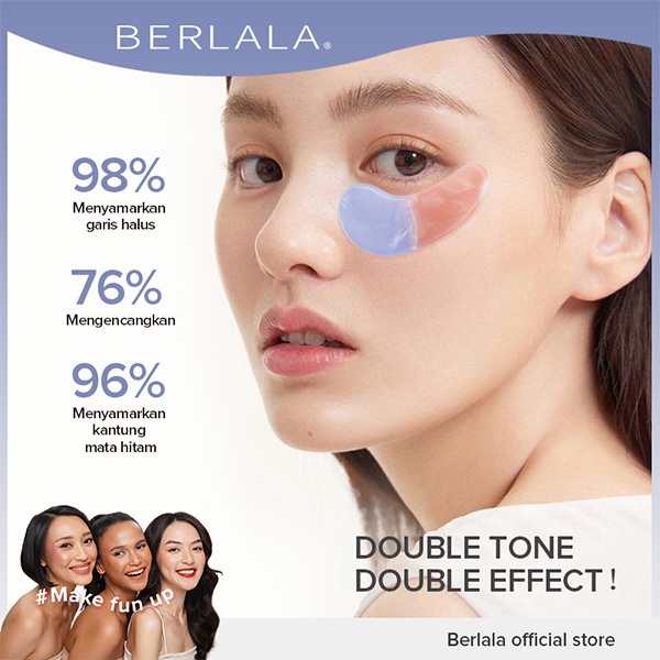Jual BERLALA 5 Pairs 2 IN 1 Moisturizing Essence Eye Mask Masker Mata Eye Patches Mencerahkan