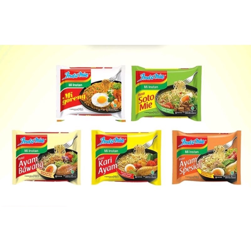 Jual Indomie Mie Instan Per Pcs Indomie Goreng Kari Ayam Ayam Bawang Soto Mie Soto