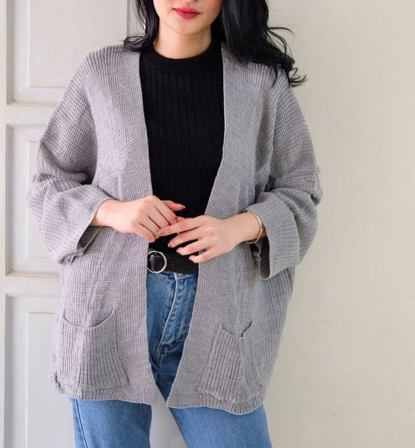 Jual SHAKER CARDI/CARDI RAJUT/KARDIGAN/JUMBO CARDI/BOXY CARDI | Shopee ...