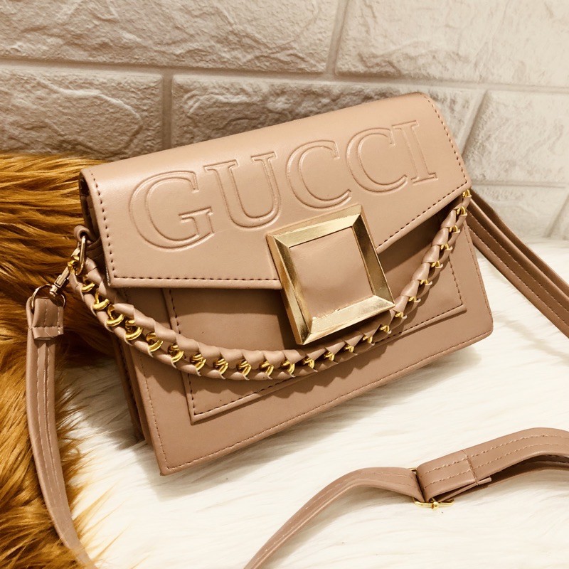 Jual tas selempang import gucci wanita / slingbag