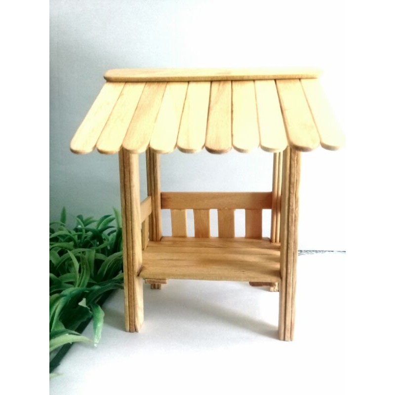Jual Prakarya Miniatur pos ronda stik es krim | Shopee Indonesia