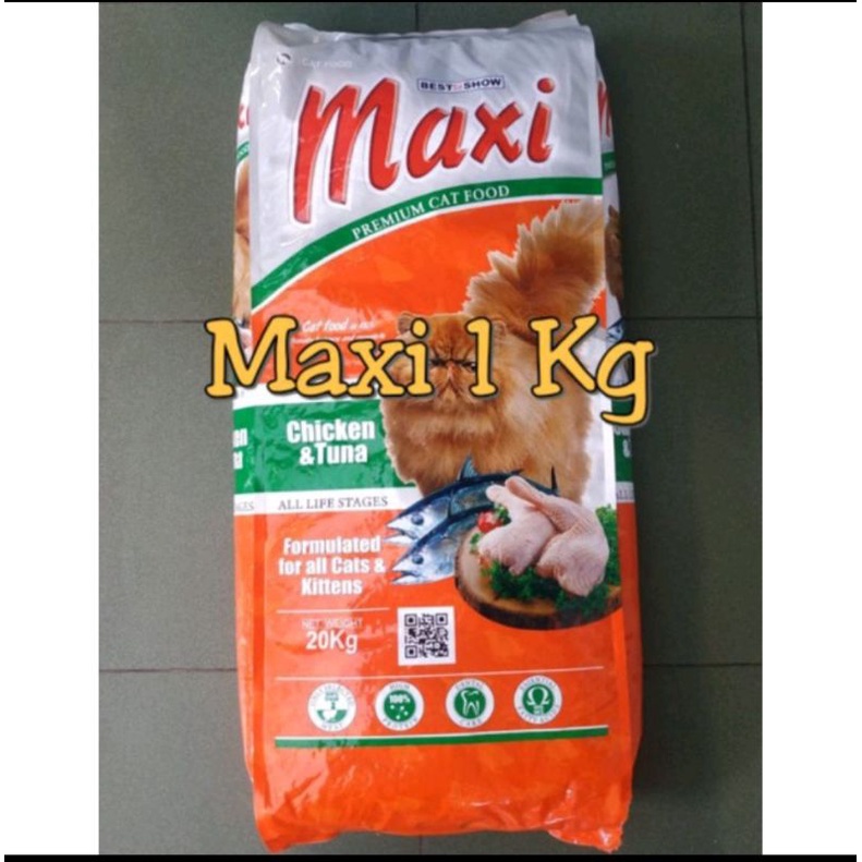 Jual Maxi Cat Food Dry Cat Food Makanan Kering Kucing 500 gram Shopee Indonesia