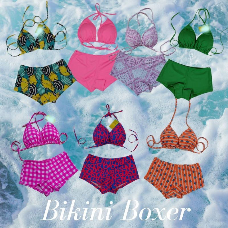 Jual BIKINI - BIKINI SET - BIKINI PANTAI - BIKINI+BOXER (2 PIECES ...