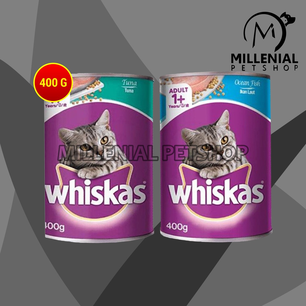 Jual Makanan Kucing Whiskas Kaleng 400 gram Kucing Basah kaleng 400gram Shopee Indonesia