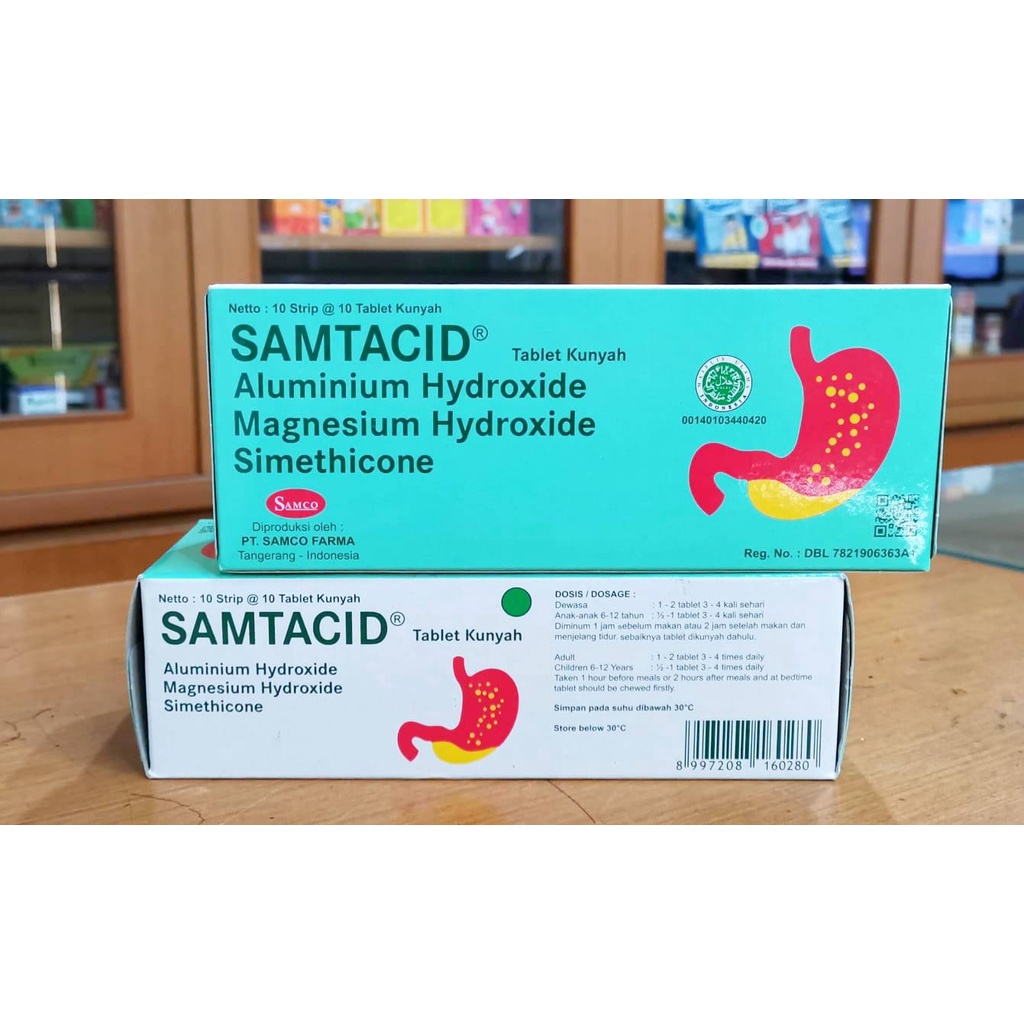 Jual Samtacid Box 100 Tab | Shopee Indonesia