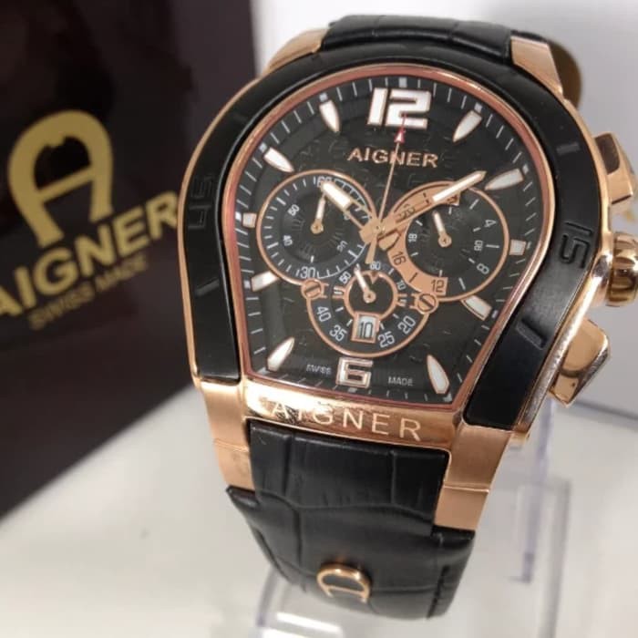 Jam Tangan Pria Aigner Original Leather New Model IW2178