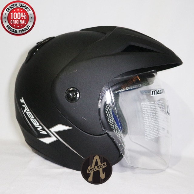 Jual HELM VOG EXTREAM SOLID BLACK DOFF / VOG EXTREAM | Shopee Indonesia
