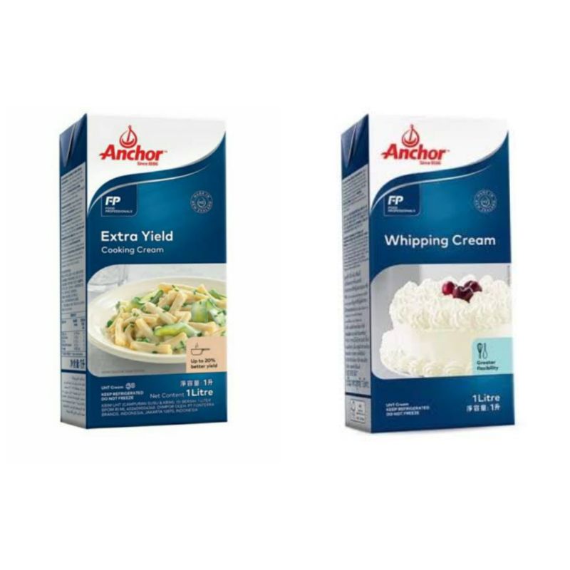 Jual Anchor whipping cream/ extra yield cooking cream 1 liter Shopee