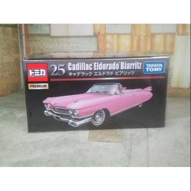 Miniature Tomica Premium N°25 Cadillac Eldorado Biarritz - 1/75 Rose - Boîte Scellée - 2025