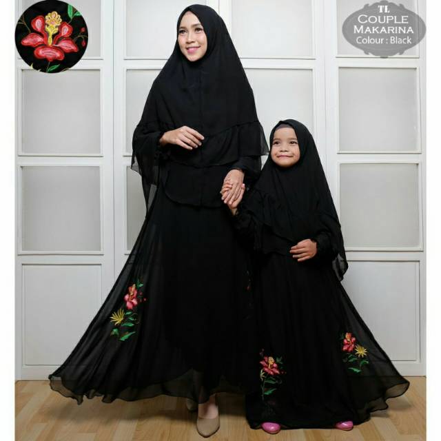 Jual Baju muslim couple ibu dan anak/Cp Mom Kids Makarina Shopee