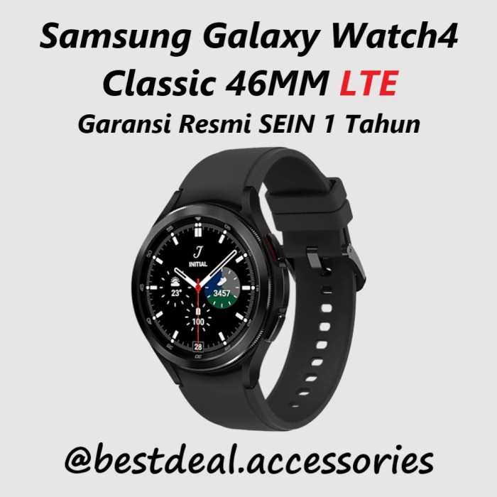 Jual Samsung Galaxy Watch4 / Watch 4 Classic 46MM LTE Smartwatch Resmi ...