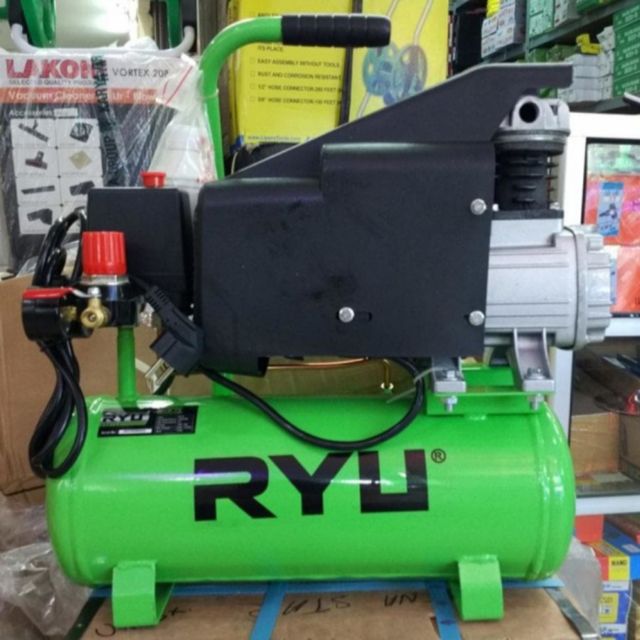 Jual KOMPRESOR RYU RCP75-1 RCP 75 10L 10 LITER COMPRESSOR POMPA ANGIN ...