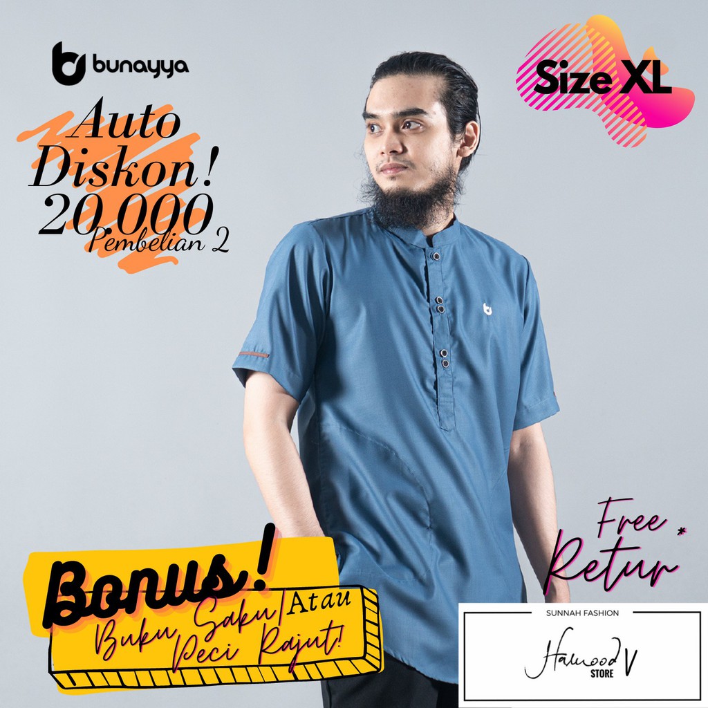 Jual SIZE XL Kurta Indonesia FaceLift Bunayya Sunnah Clothing Kurta