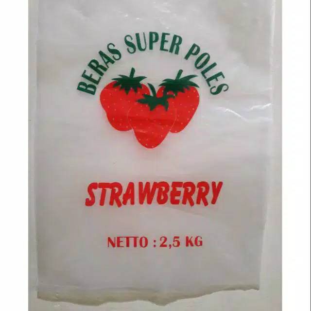 Jual Plastik beras 2,5kg cap strawberry | Shopee Indonesia